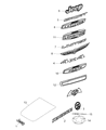 Jeep Renegade Emblem Diagram - 68256483AA