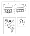 2014 Jeep Wrangler Timing Cover Gasket Diagram - 68228480AA