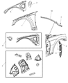 Dodge Challenger Fender Diagram - 4816165AB