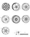 Dodge Dart Spare Wheel Diagram - 68086001AC