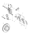 Dodge Sprinter 2500 Brake Caliper Diagram - 5135212AA