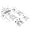 2017 Dodge Challenger Weather Strip Diagram - 68040220AB