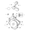 Ram Water Pump Diagram - 68490215AA