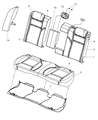 2008 Chrysler 300 Armrest Diagram - 1CB421J1AB
