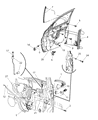 Chrysler PT Cruiser Window Regulator Diagram - 5067591AE