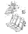 2004 Chrysler PT Cruiser Seat Belt Diagram - 5016788AA