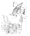 Chrysler Window Regulator Diagram - 5067590AD