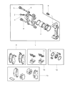 1999 Chrysler Sebring Brake Pad Diagram - V1013540AB