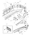 Dodge Durango License Plate Diagram - 55076597AD