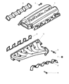2006 Dodge Ram 1500 Exhaust Heat Shield Diagram - 5037246AB