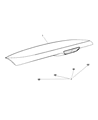 2011 Dodge Durango Spoiler Diagram - 68105149AA