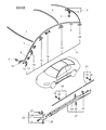 Dodge Stratus Air Deflector Diagram - MR611982