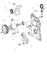 Jeep A/C Idler Pulley Diagram - 5175589AB