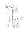 Dodge Sprinter 2500 Door Latch Assembly Diagram - 68006467AA
