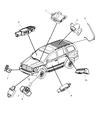 Dodge Durango TPMS Sensor Diagram - 56029465AA