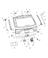 Dodge Trunk Lid Latch Diagram - 68212446AD