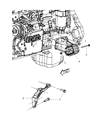 Ram 2500 Engine Mount Diagram - 52121809AE