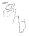 1998 Jeep Grand Cherokee Door Seal Diagram - 55135171
