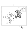 Jeep Wrangler Water Pump Diagram - 4893941AB