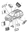 Jeep Grand Cherokee Air Bag Control Module Diagram - 56042047AC
