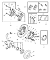 Chrysler Cirrus Brake Pad Diagram - BHKH5593