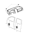 Jeep Compass Car Speakers Diagram - 5091017AA
