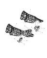 2007 Dodge Ram 1500 Transmission Mount Diagram - 55366619AE