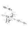 Jeep Cherokee Axle Shaft Diagram - 68292303AA