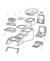 Jeep Grand Cherokee Center Console Base Diagram - SH131L5AD