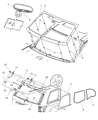 Jeep Grand Cherokee Windshield Diagram - 5170273AB