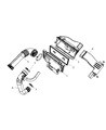Dodge Caliber Air Filter Diagram - 4891695AA