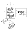 Ram Air Filter Diagram - 68386779AA