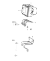 Dodge Dart ABS Control Module Diagram - 68190468AA