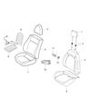 Ram ProMaster City Armrest Diagram - 6TR27U00AA