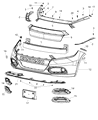 Dodge Dart Bumper Diagram - 1WC26TZZAC
