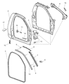2002 Dodge Ram 1500 Door Seal Diagram - 55275611AC