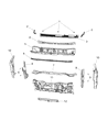 Chrysler 200 Dash Panels Diagram - 68188406AF