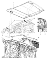 Jeep Liberty Hood Hinge Diagram - 55360896AF