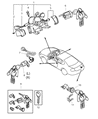 Dodge Ignition Lock Cylinder Diagram - MN133166