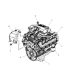 Chrysler Aspen PCV Hose Diagram - 53032812AC