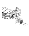 Chrysler Spare Wheel Diagram - 4721196AC