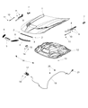 2019 Dodge Charger Hood Hinge Diagram - 55113551AG