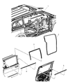 Dodge Door Seal Diagram - 1DA06ES3AE
