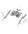 Dodge Durango Floor Pan Diagram - 68146603AE