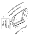 Chrysler Voyager Door Seal Diagram - 4717420