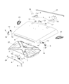 Jeep Wrangler Hood Latch Diagram - 55395653AG