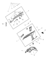 Jeep Wrangler Fender Diagram - 68281947AB