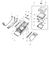 Ram Center Console Base Diagram - 6SQ34RN8AA