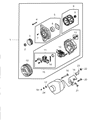 2004 Dodge Stratus Alternator Bracket Diagram - MD372955
