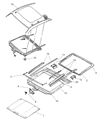 2002 Dodge Neon Sunroof Diagram - 5008605AD